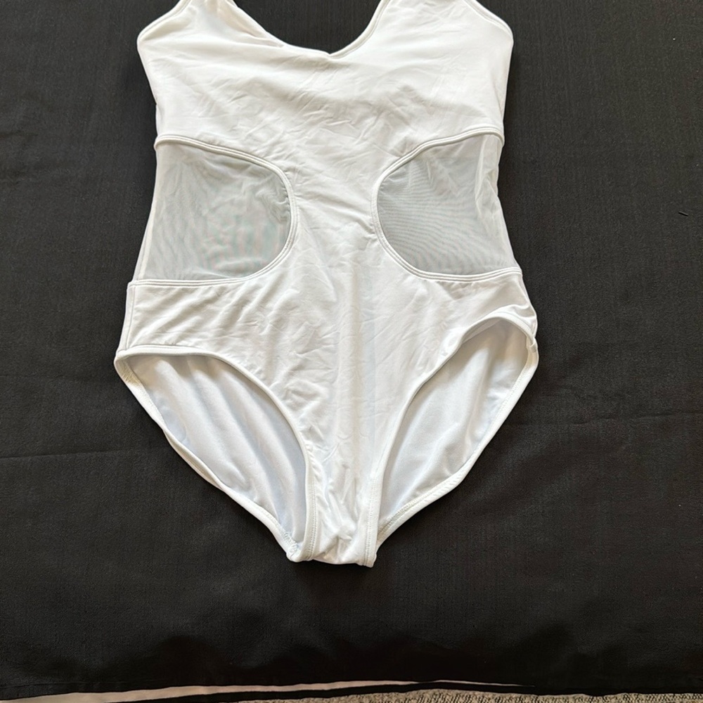 Anne Cole White‎ Cutout Swimsuit size 12